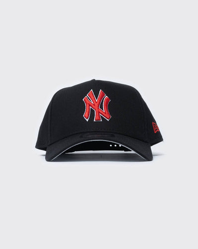 black/scarlet new era 940 aframe new york yankees precision new era cap