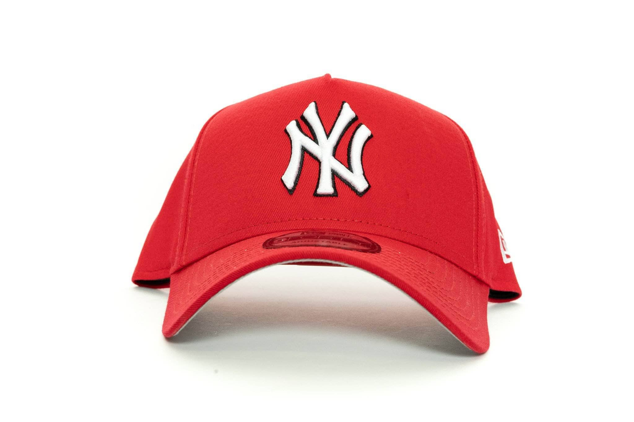 scarlet/black new era 940 aframe new york yankees new era cap