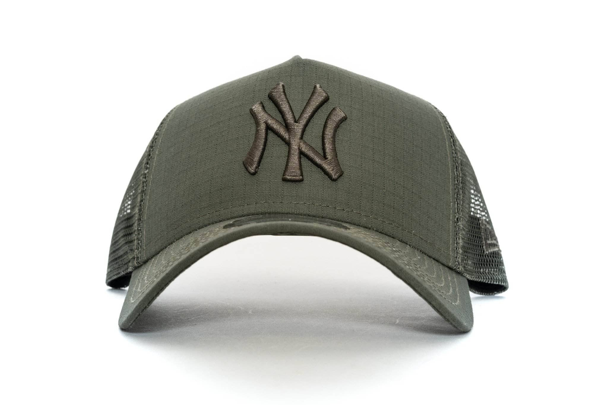 Olive new era 940 aframe new york yankees trucker new era 194090249613 cap