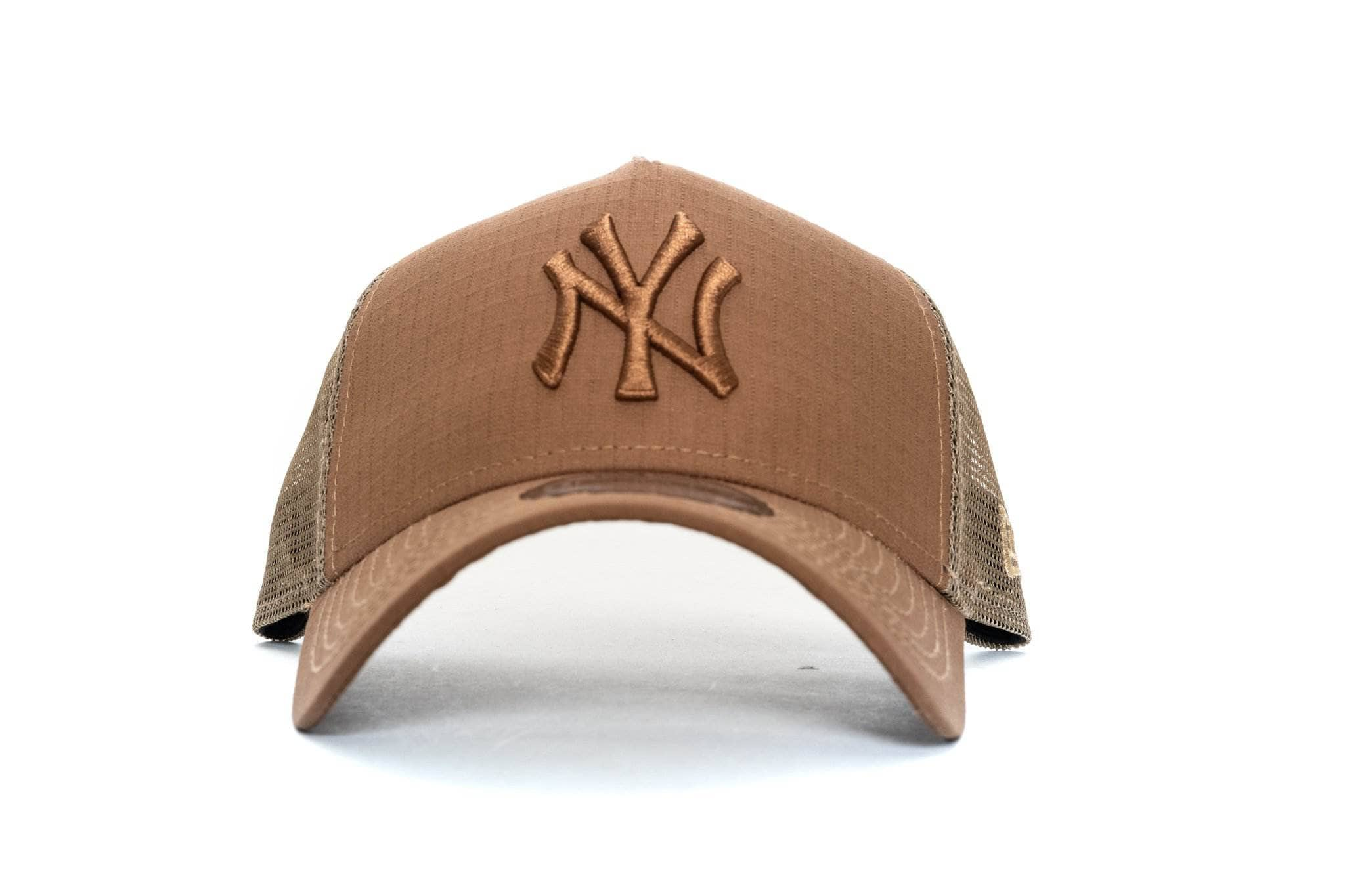 Wheat new era 940 aframe new york yankees trucker new era 194090249590 cap