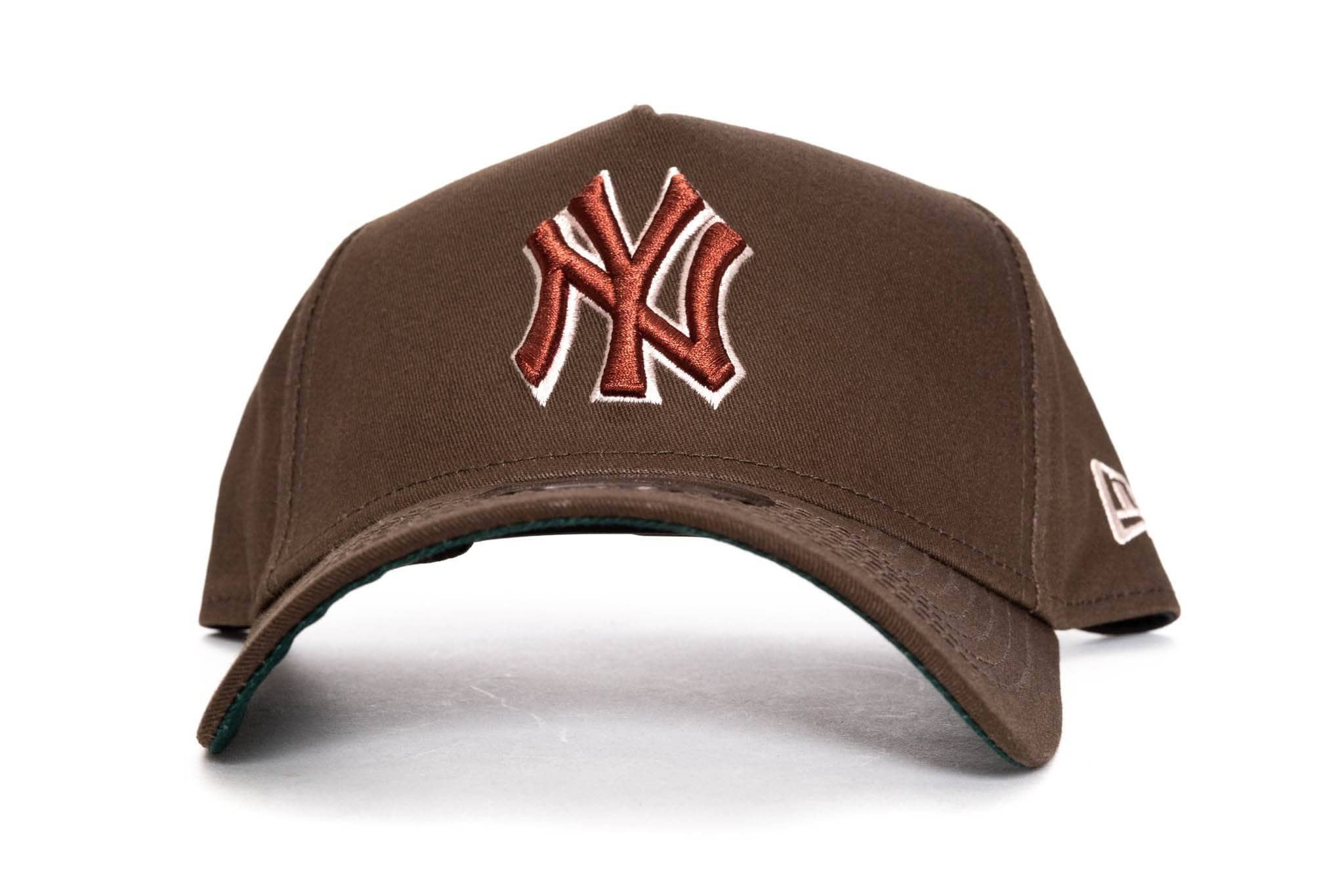 walnut/rust new era 940 aframe new york yankees new era cap