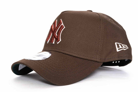 walnut/rust new era 940 aframe new york yankees new era cap