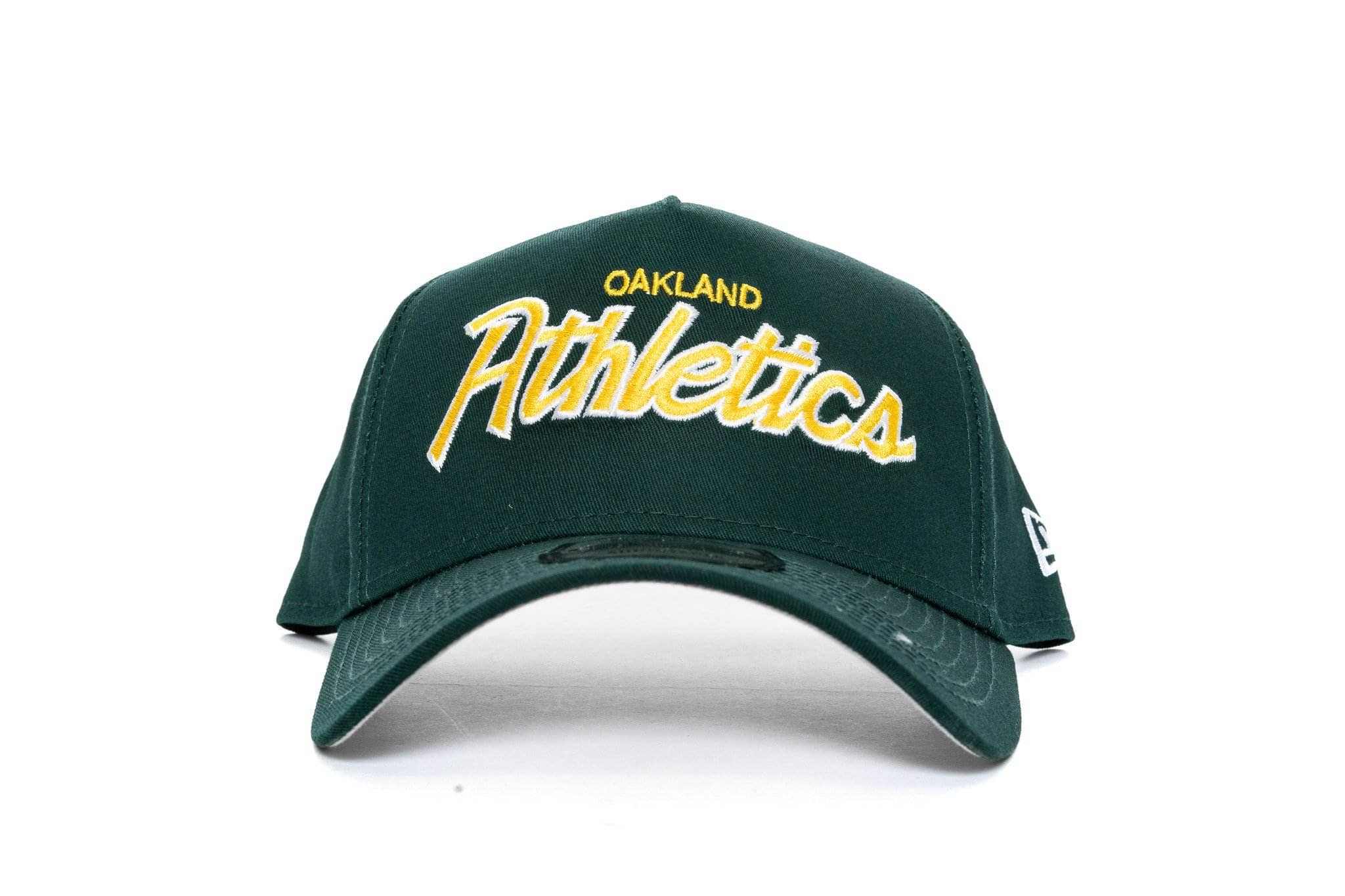 DARK GREEN/YELLOW new era 940 aframe oakland athletics new era cap