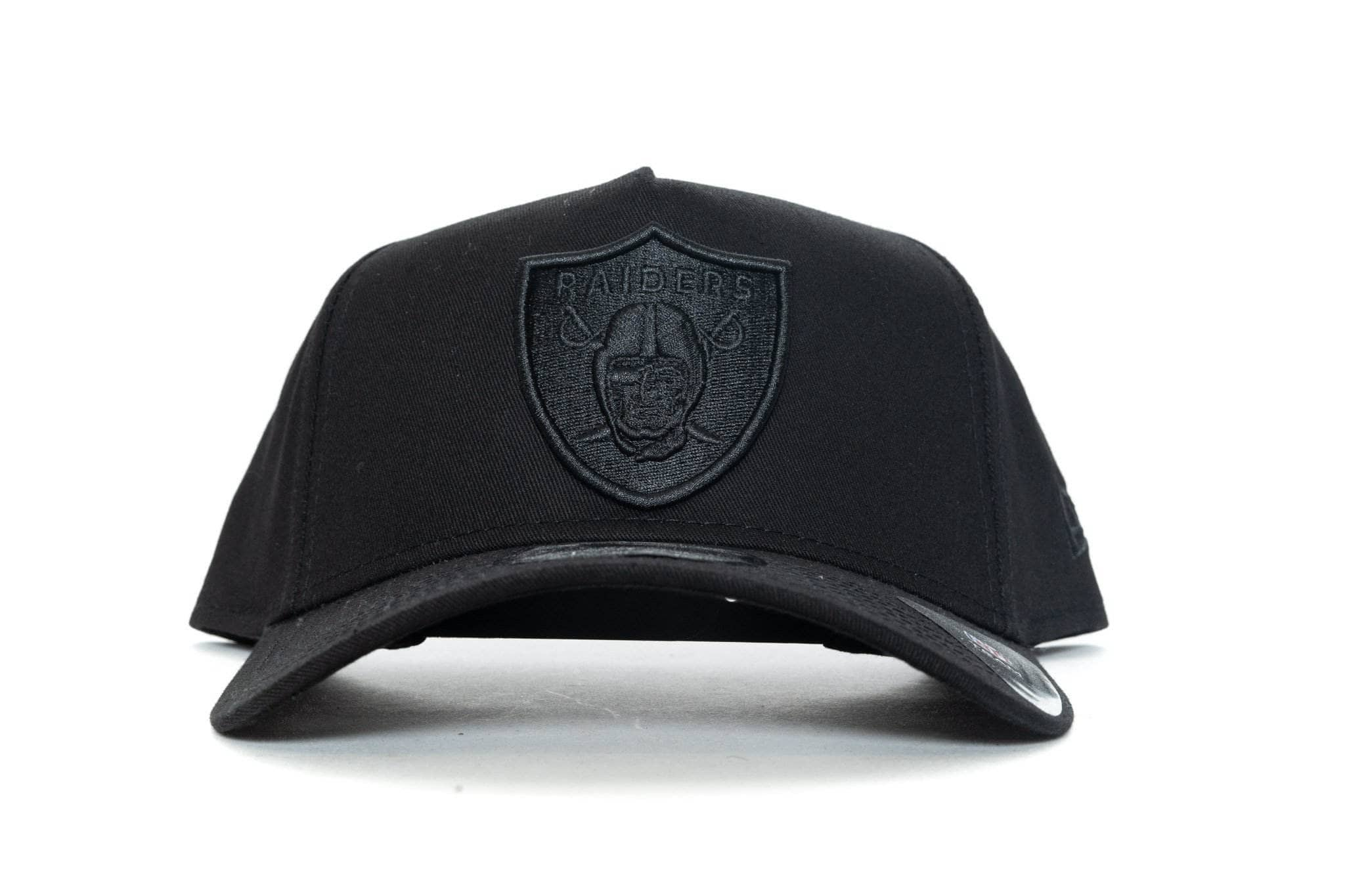 BLACK/BLACK new era 940 aframe oakland raiders new era cap