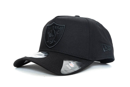 BLACK/BLACK new era 940 aframe oakland raiders new era cap