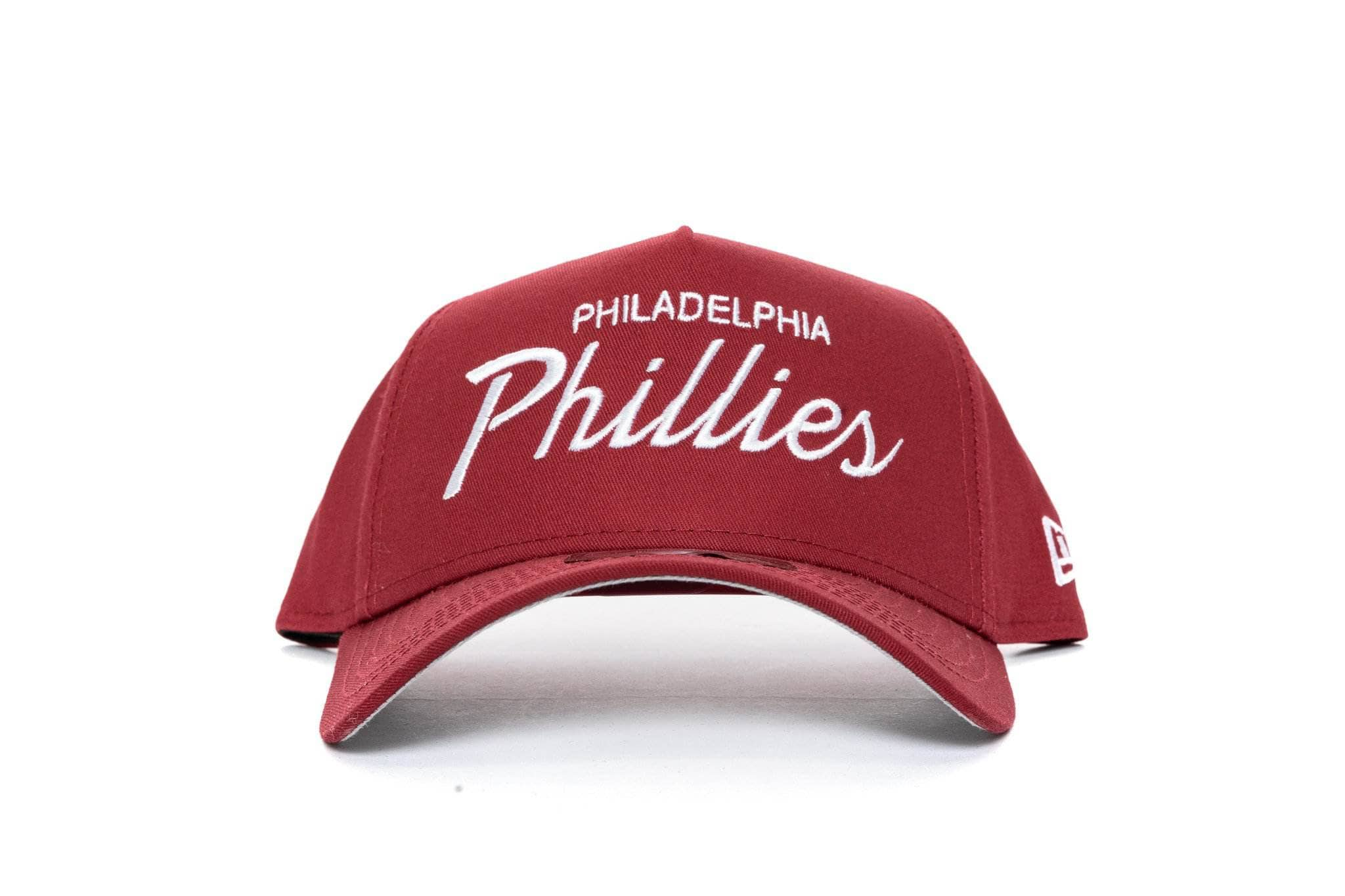 MAROON/WHITE new era 940 aframe philadelphia phillies new era cap