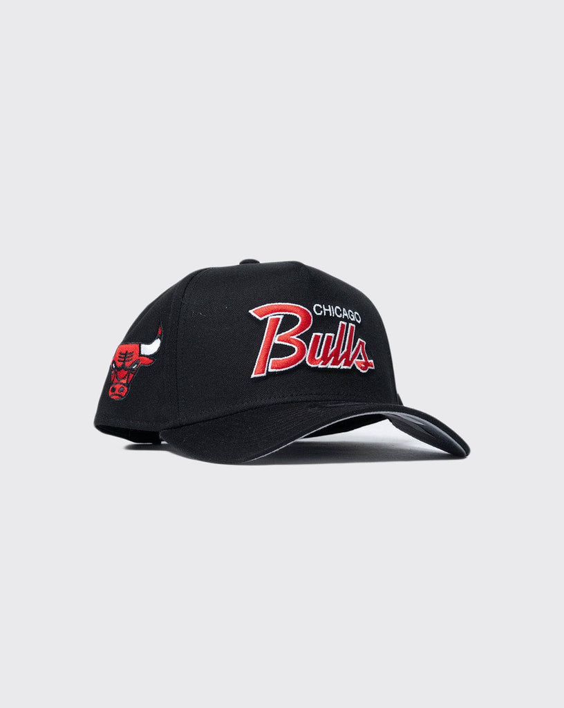 New Era Chicago Bulls Script White Edition 9Forty Snapback Hat, CURVED HATS, CAPS