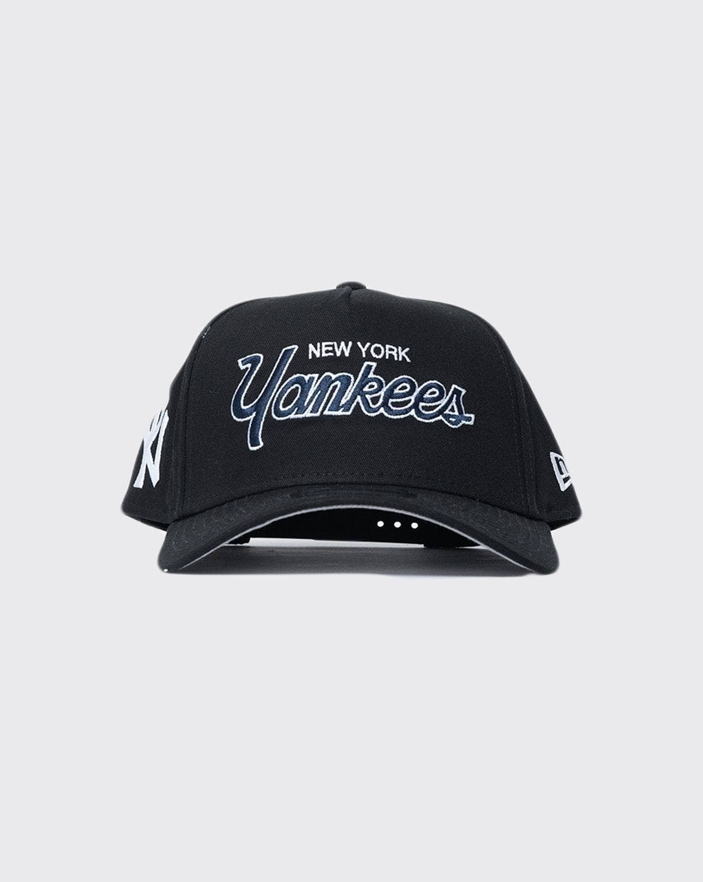 black/navy new era 940 aframe script new york yankees new era cap