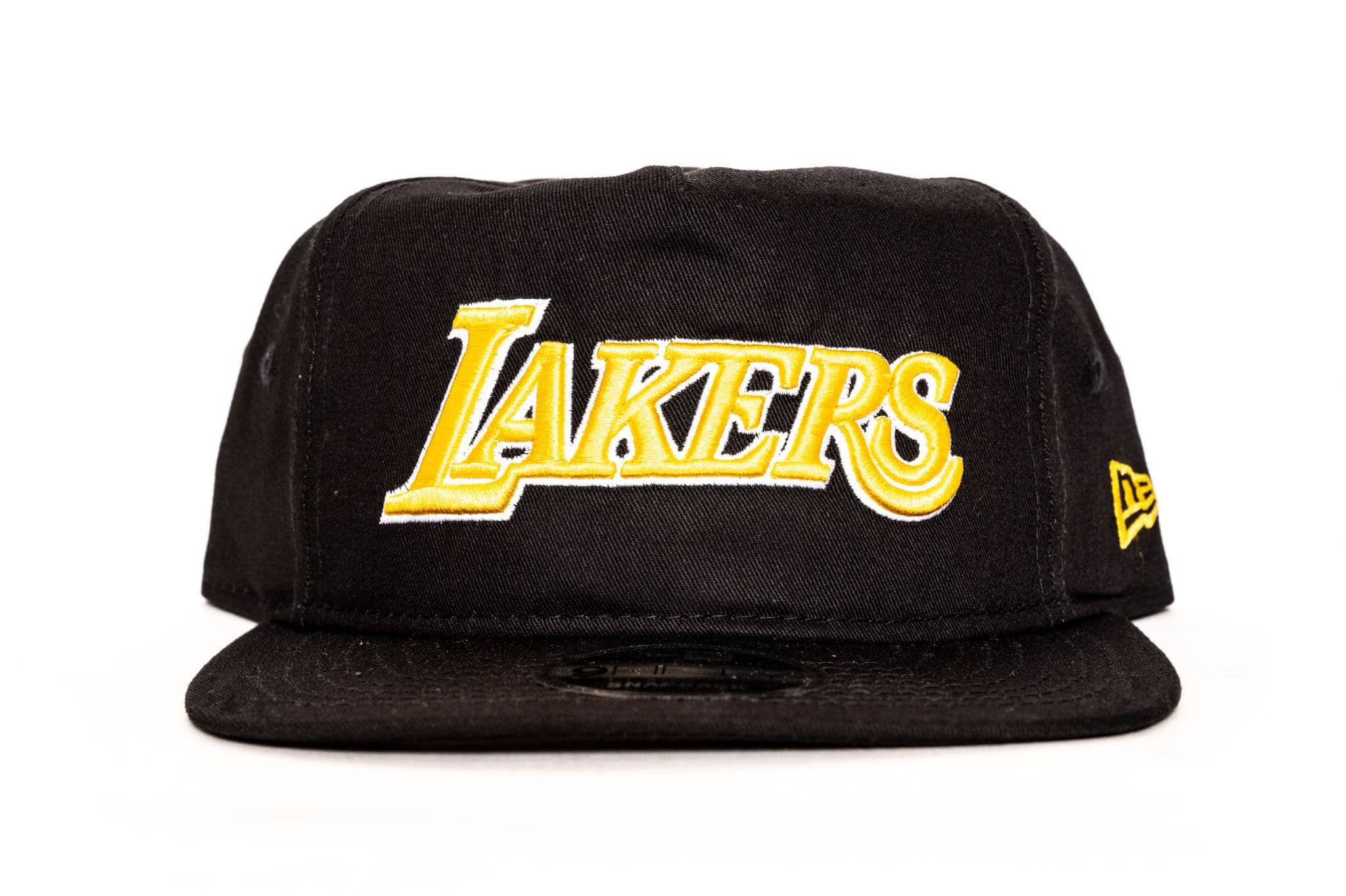 black/yellow new era 950 los angeles lakers Old Golfer snapback new era cap