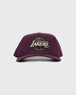plum/black/stone New Era 940 A-Frame Los Angeles Lakers new era cap