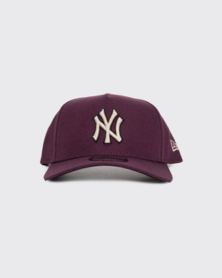 plum/black/stone New Era 940 A-Frame New York Yankees 12891452 new era cap