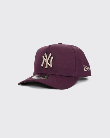 plum/black/stone New Era 940 A-Frame New York Yankees 12891452 new era cap