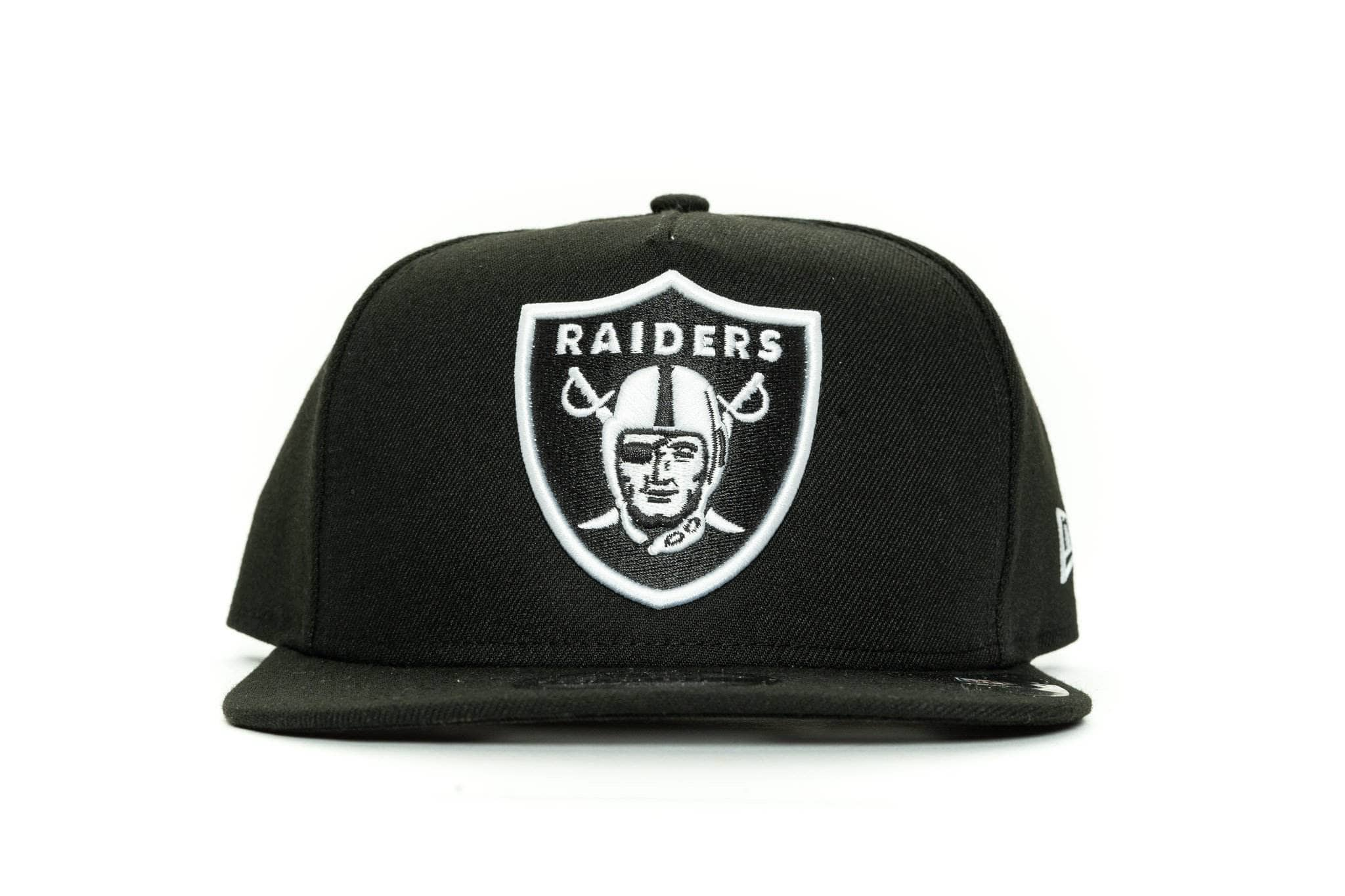 black/white new era 950 aframe las vegas raiders new era cap