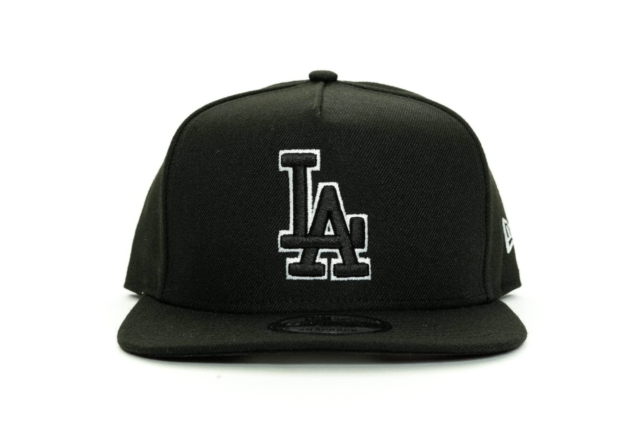 black/white new era 950 aframe los angeles dodgers new era cap