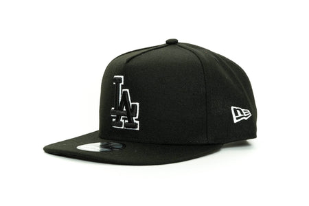 black/white new era 950 aframe los angeles dodgers new era cap