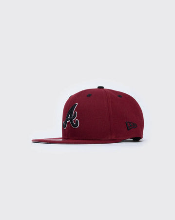 CARBLK new era 950 atlanta braves dark cherry new era cap