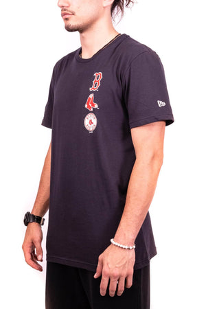 new era boston red sox logo stack tee