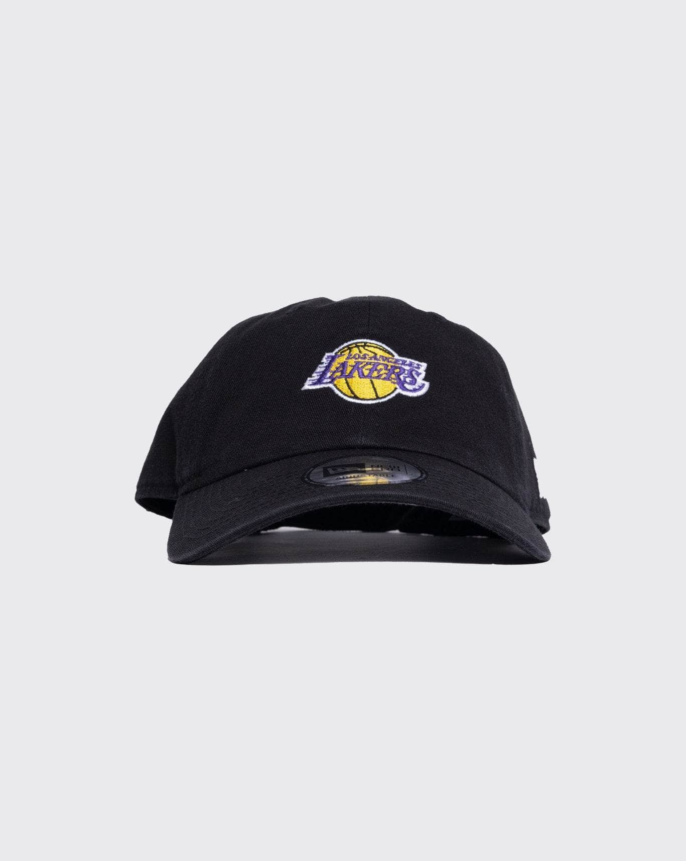 Black/Gold New Era CasCla Midi Logo Los Angeles Lakers new era cap