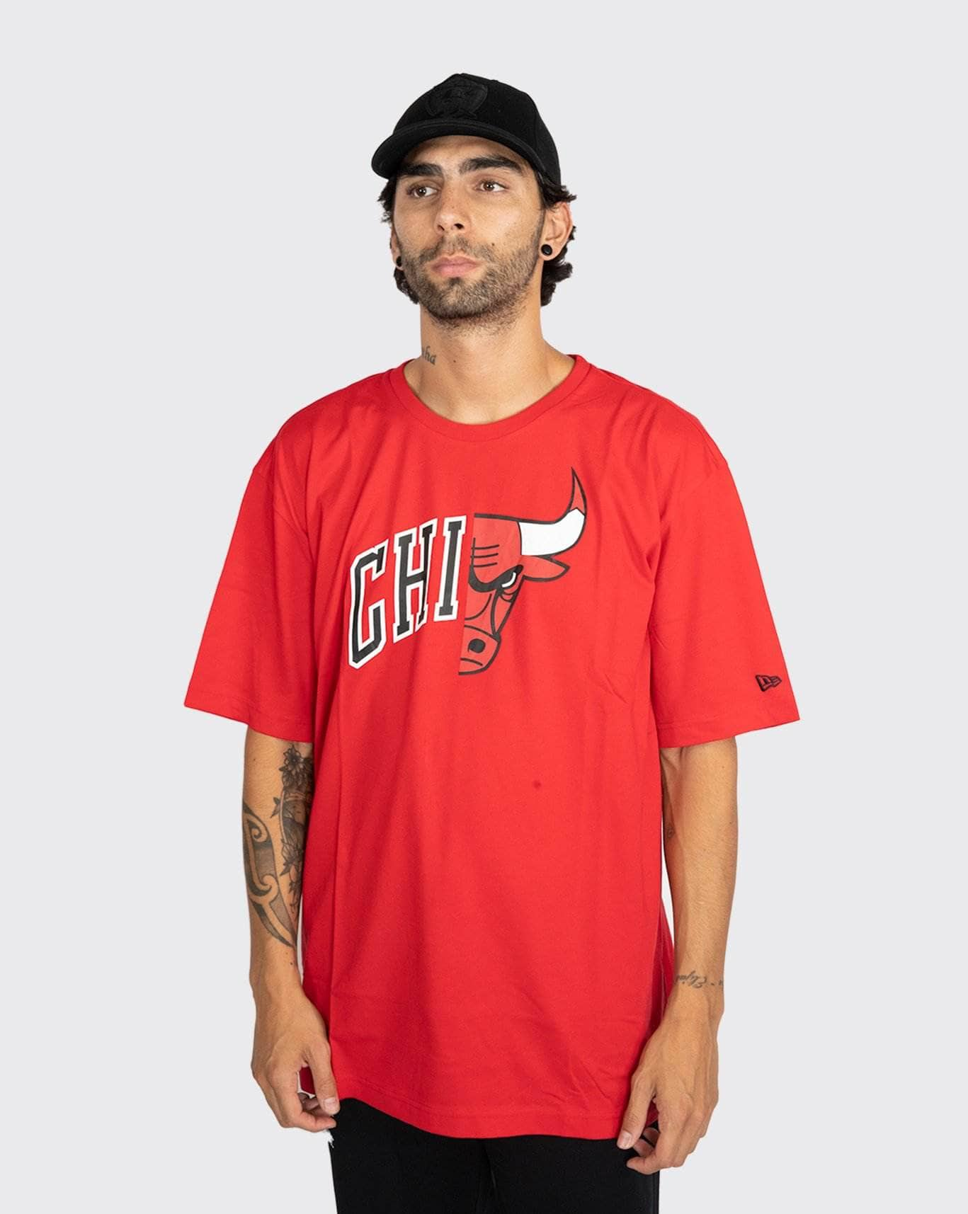 New Era Chicago Bulls Split Oversize Tee new era Shirt