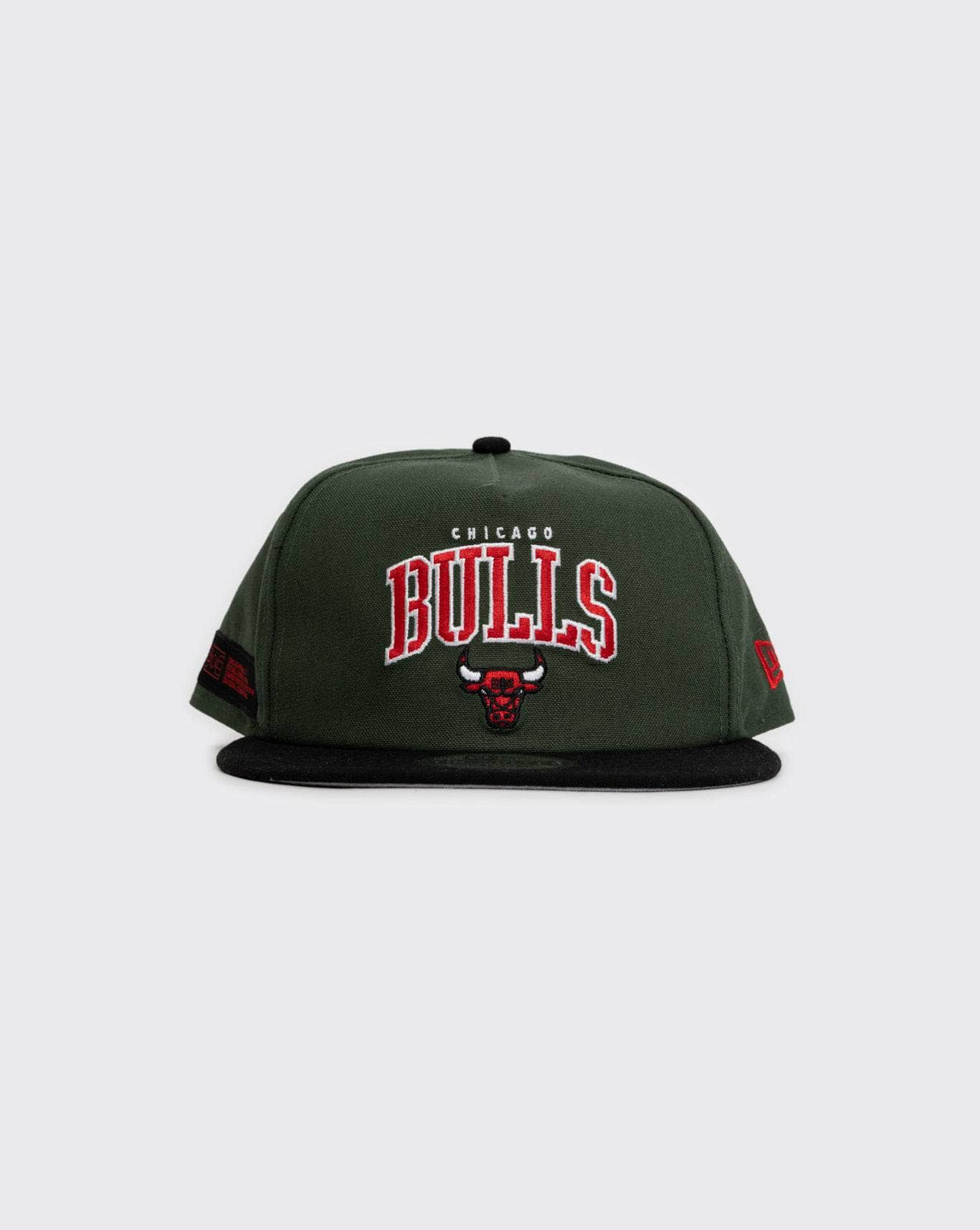 Cil/Grn New Era Chicago Bulls Golfer Stencil new era cap