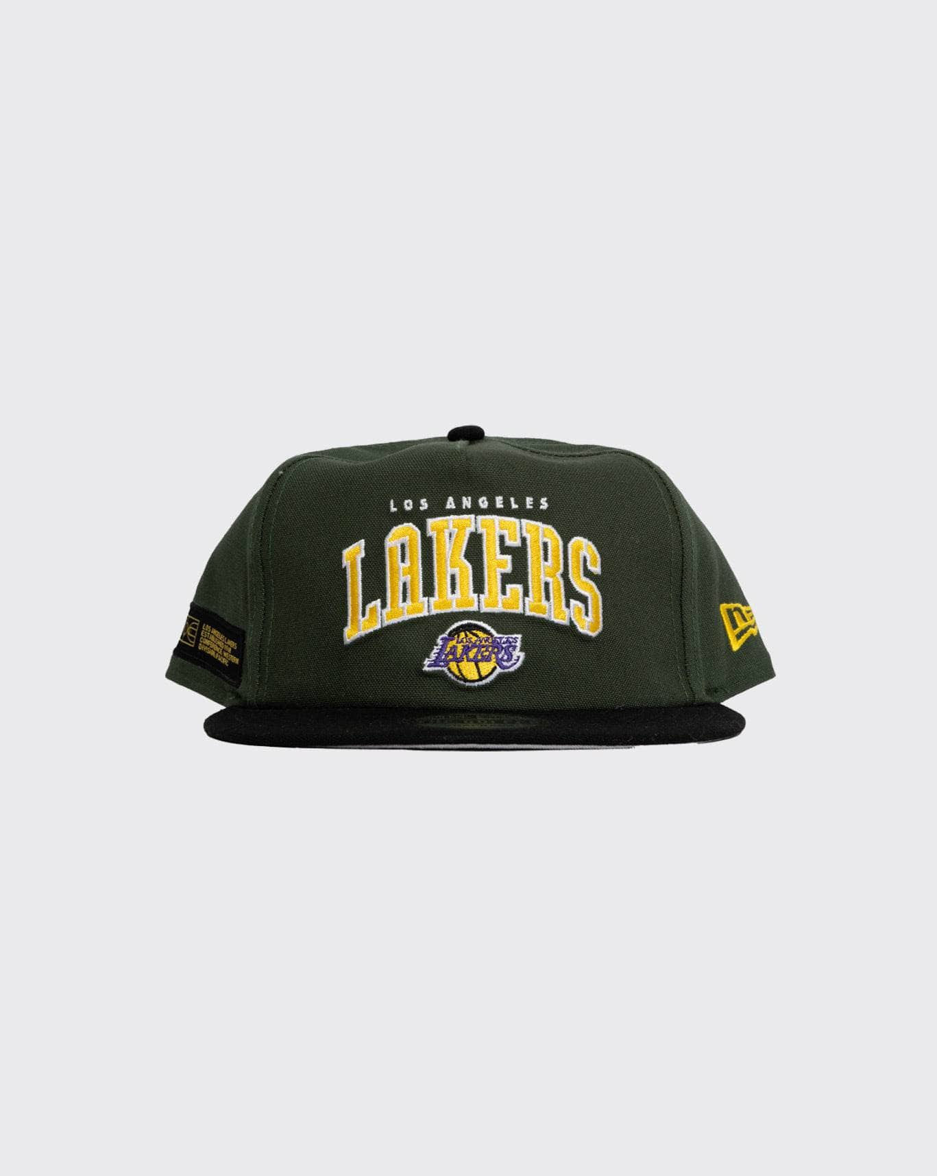 Cil/Grn New Era Los Angeles Lakers Golfer Stencil new era cap