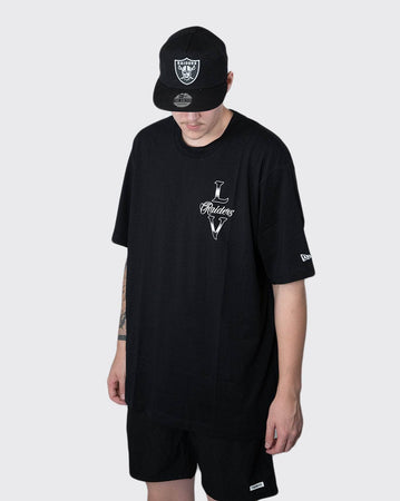 new era las vegas raiders oversized tee new era Shirt