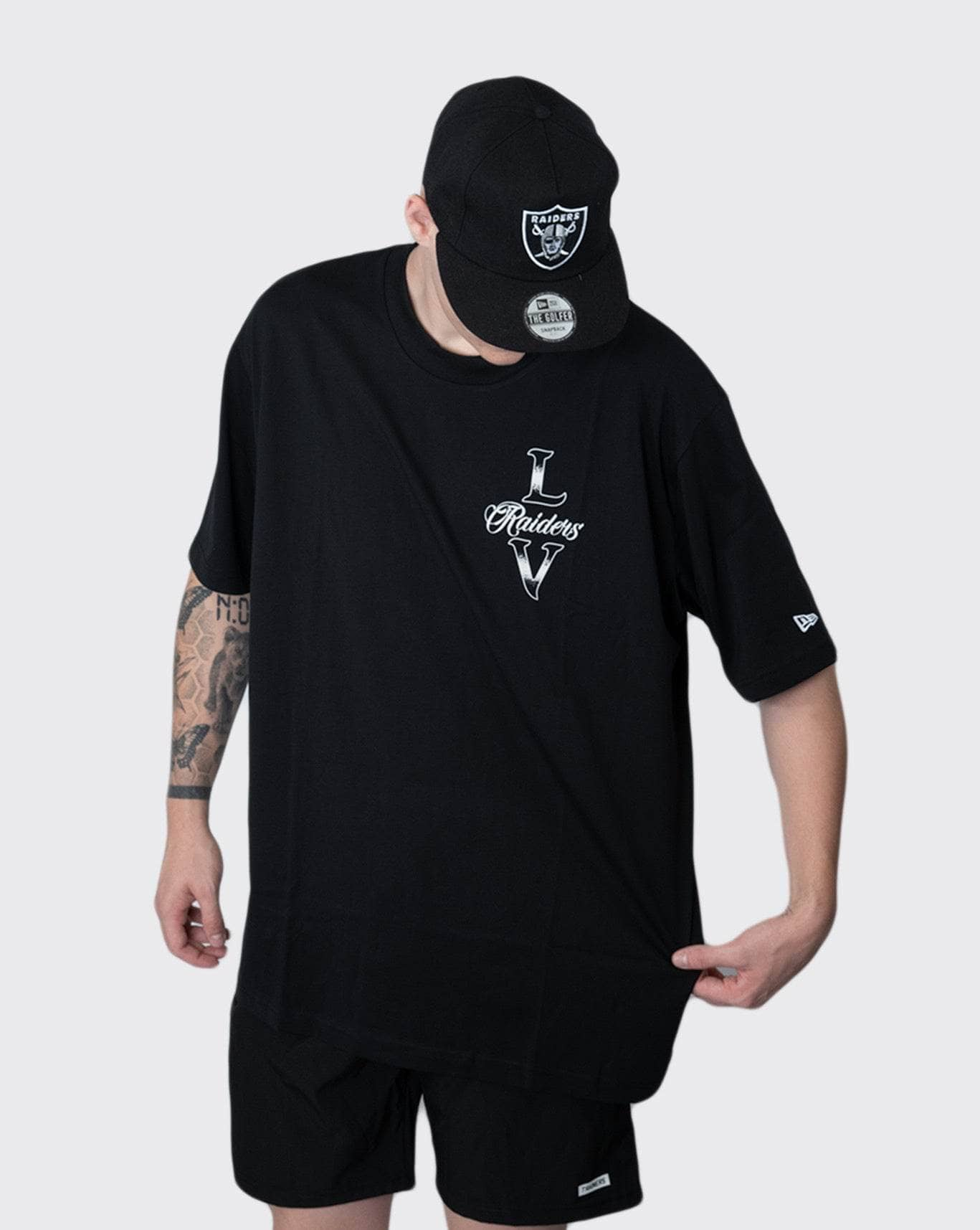 new era las vegas raiders oversized tee new era Shirt