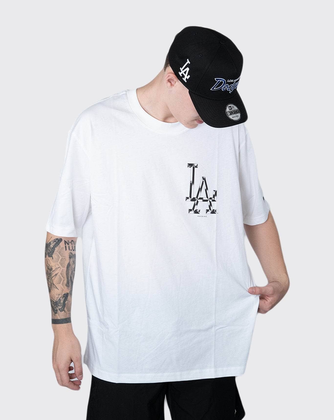 new era los angeles dodgers oversized tee new era Shirt