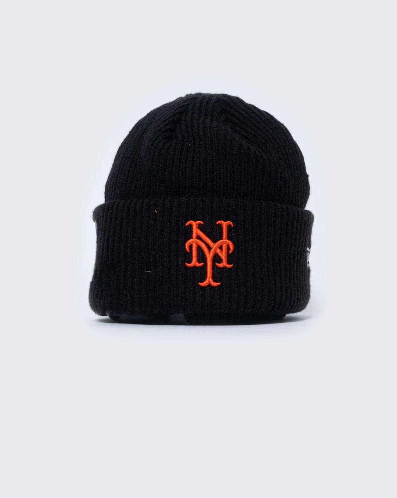 black new era new york mets knit beanie subway new era cap