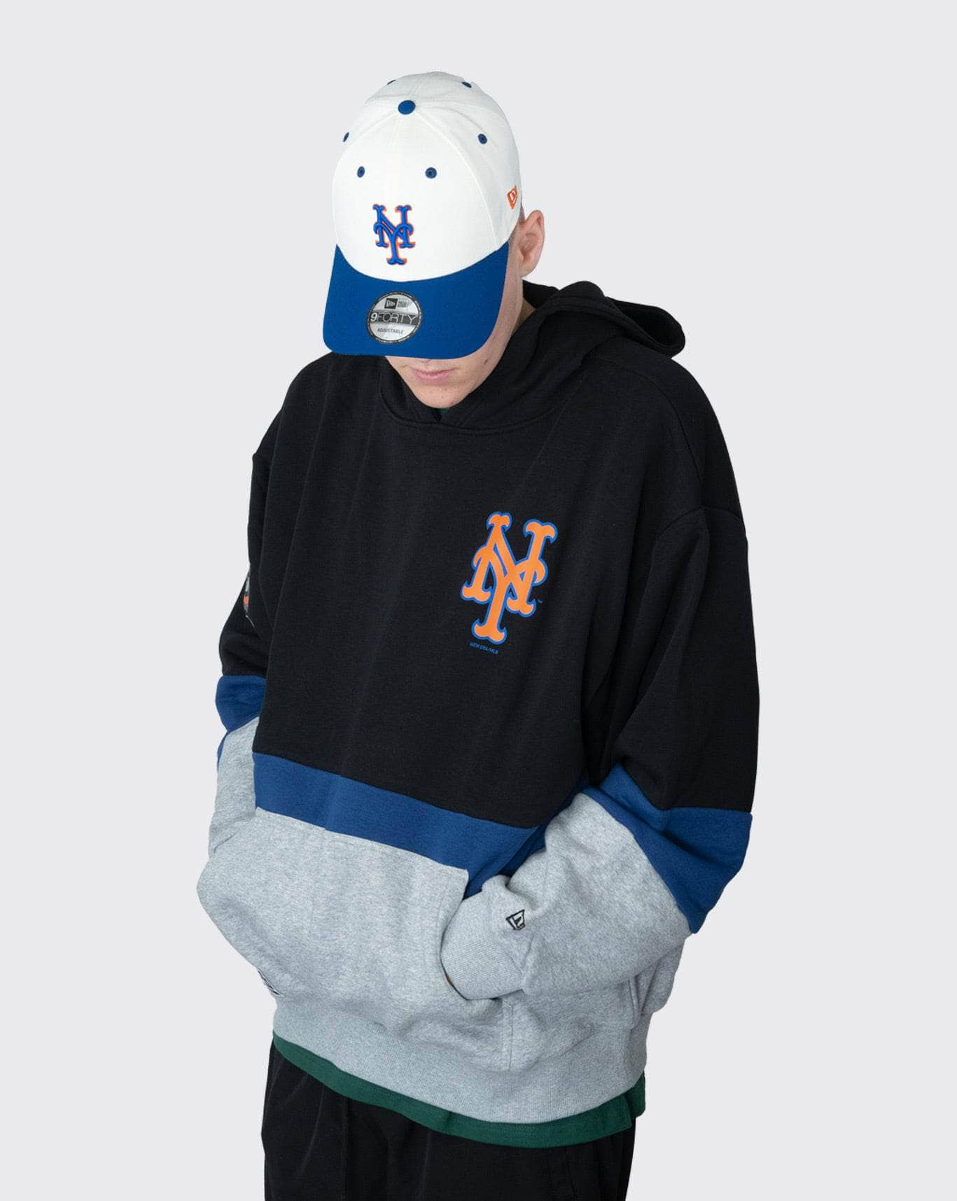 new era new york mets oversize hoodie new era hoody