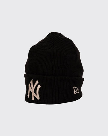 Black/Stone New Era New York Yankees Knit Thin new era beanie