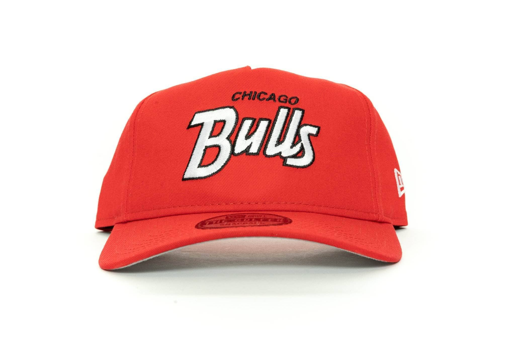 scarlet/black new era old golfer chicago bulls new era cap