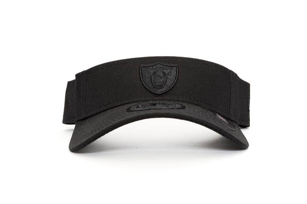 BLACK/BLACK new era visor las vegas raiders new era cap