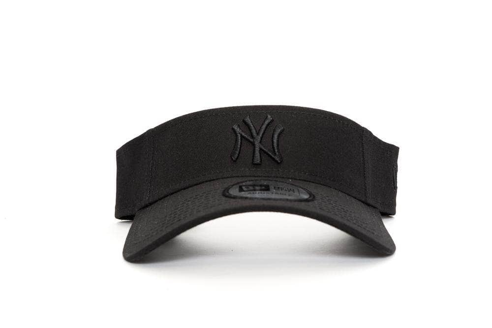 BLACK/BLACK new era visor new york yankees new era cap