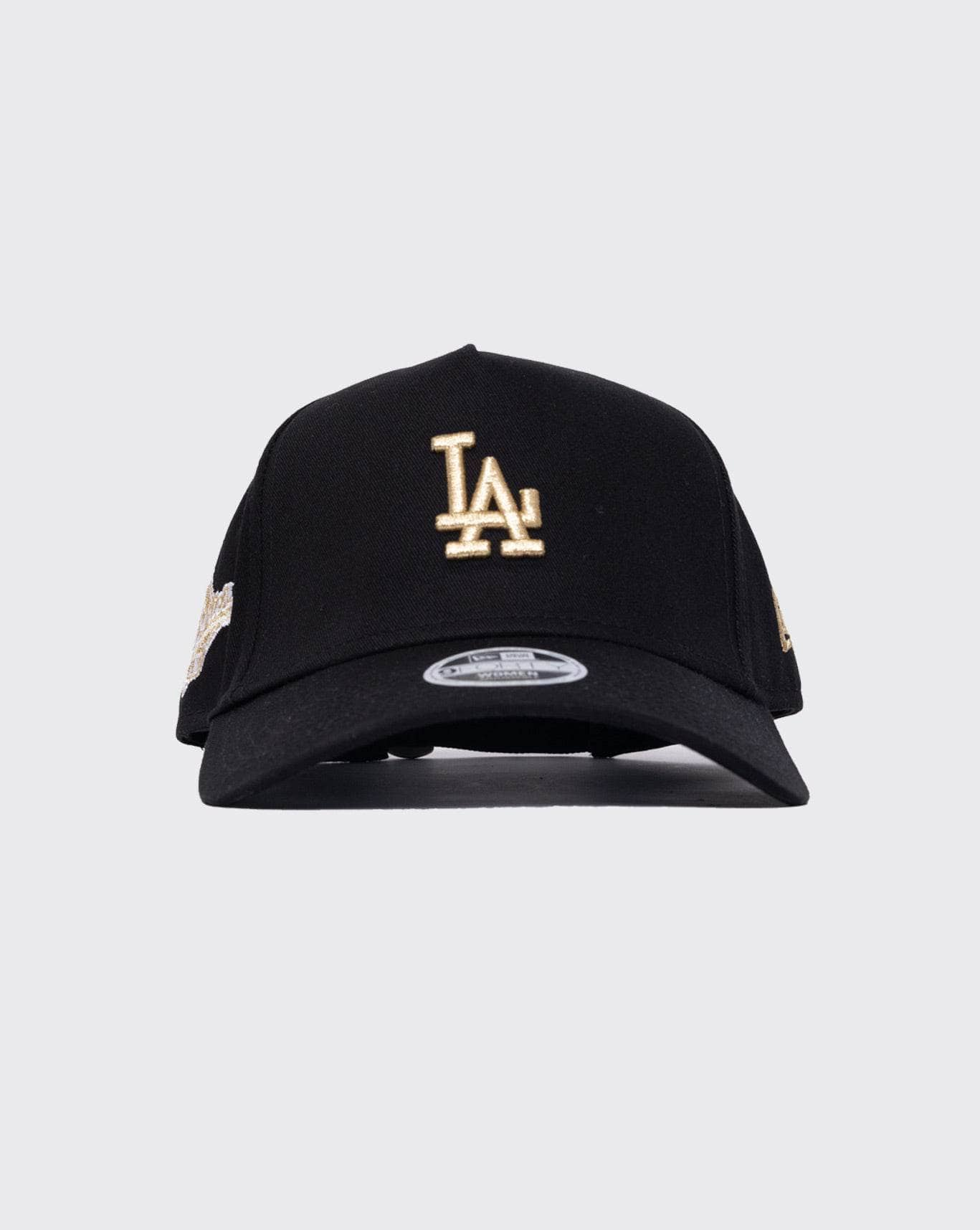 black/gold new era womens 940 aframe los angeles dodgers new era cap