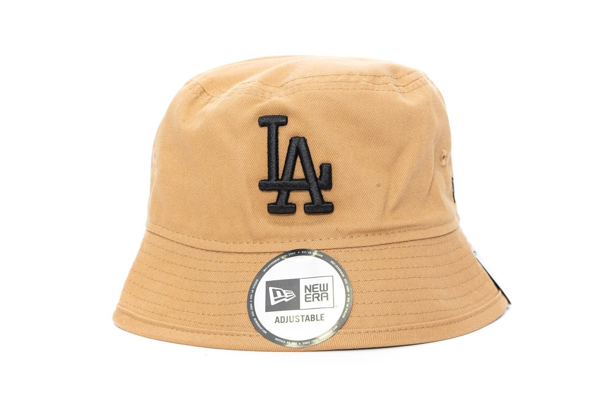 wheat/black new era youth los angeles dodgers bucket cap new era 195132908994 cap