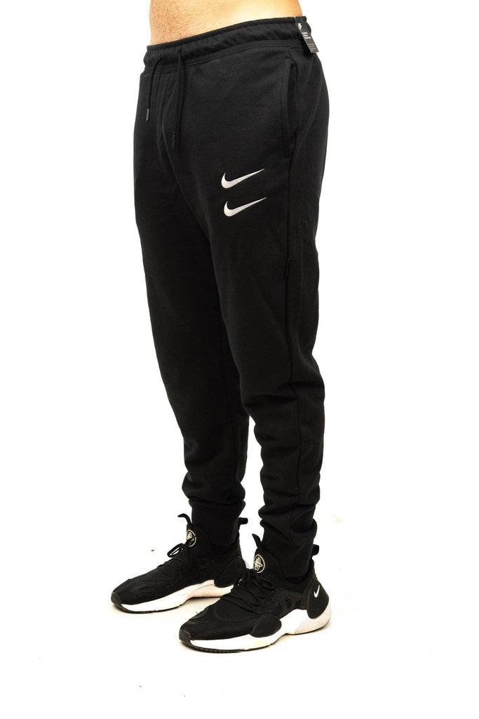 Nike Sportswear Swoosh Mens Woven Pants BlackWhite  Active Athlete 88