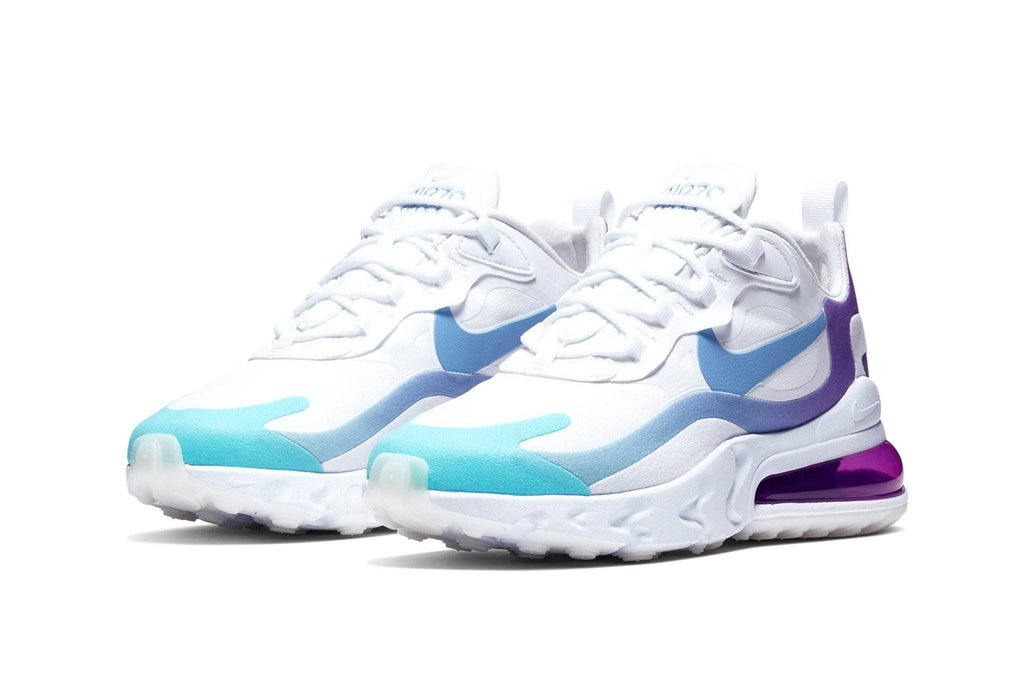 Nike women's air max 270 react blue Clearance