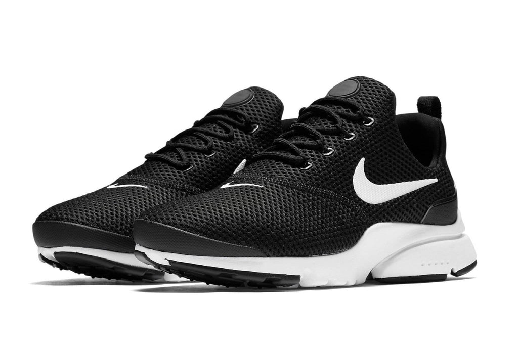 Nike presto fly womens black and white Clearance