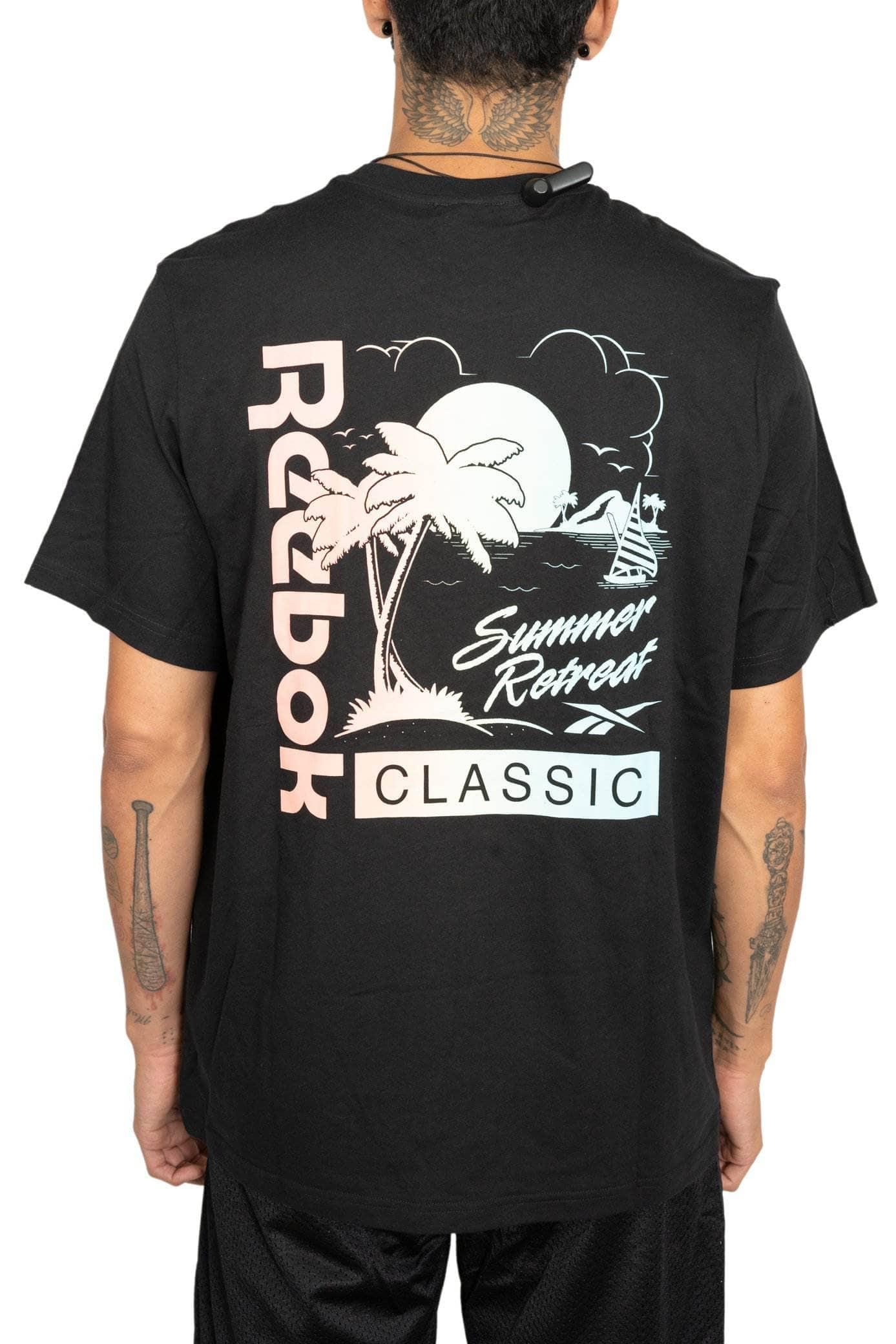 reebok classic summer back graphic tee reebok Shirt