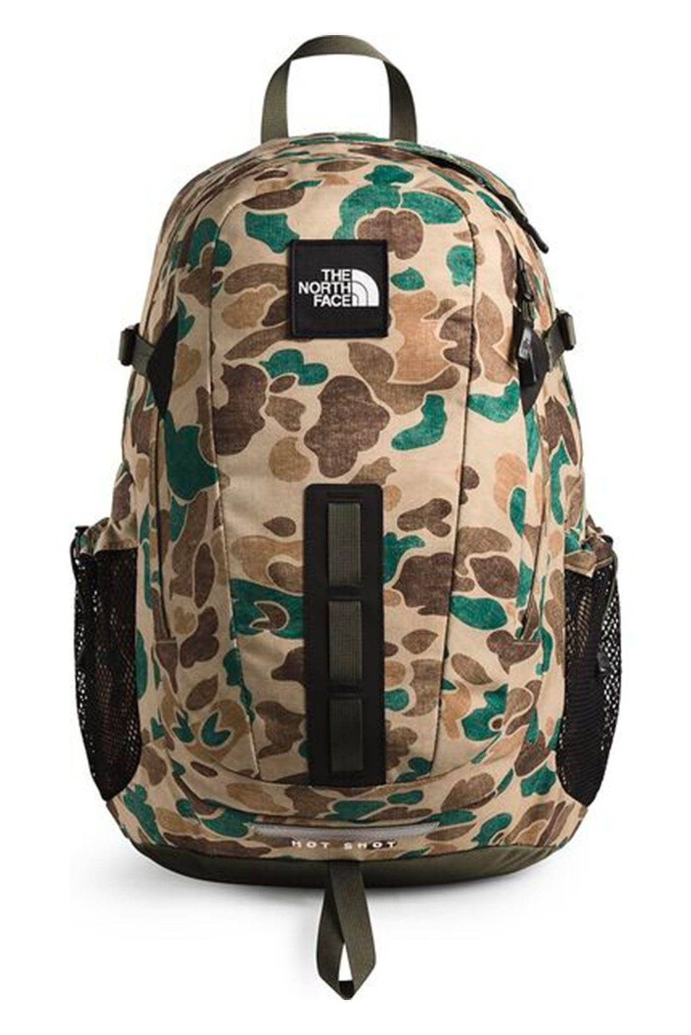 HAWTHORNE KHAKI DUCK CAMP PRINT/NEW TAUPE GREEN the north face hot shot bag special edition backpack the north face bag