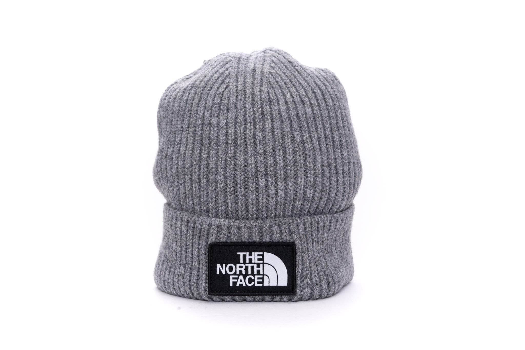 grey the north face logo box cuff 2 beanie the north face 194904262197 cap