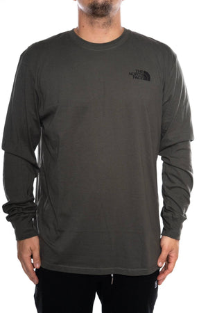 the north face long sleeve red box tee the north face Shirt