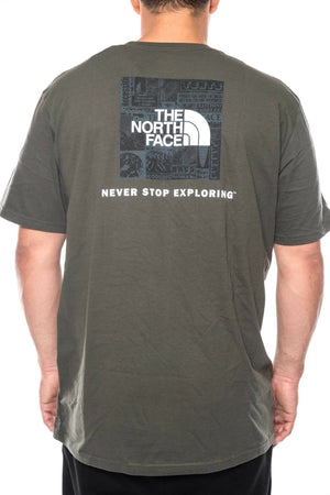 Taupe green/black / S the north face red box tee the north face 191928337337 Shirt