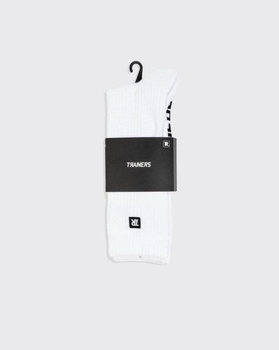 WHITE / US 9-12 trainers crew 1 pack sock trainers sock